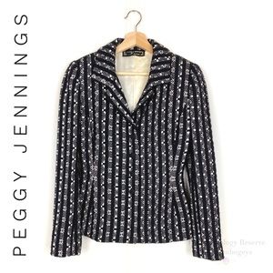 Peggy Jennings Button Front Blazer